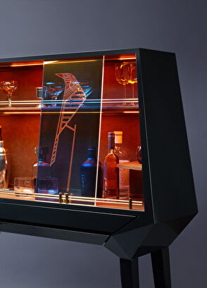 Gaen Studio Sobu G Koyu Gri İçki Dolabı - 6