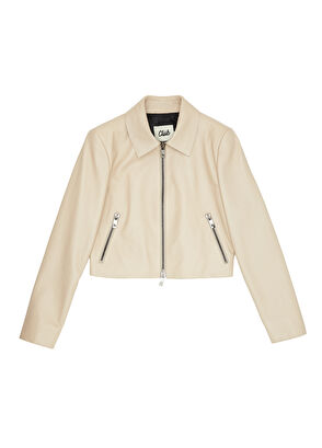 Beymen Club Bej Deri Ceket - 8