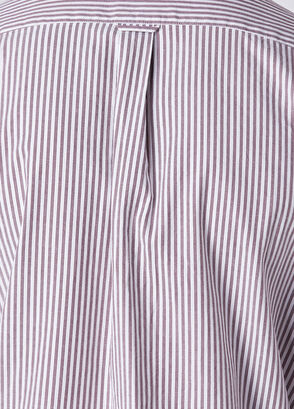 Beymen Club Comfort Fit White Burgundy Striped Oxford Shirt - 8