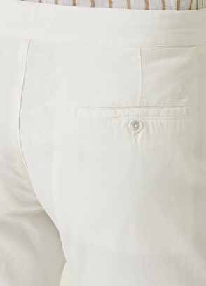 Beymen Club Beyaz Beli Kordonlu Lyocell Pantolon - 5