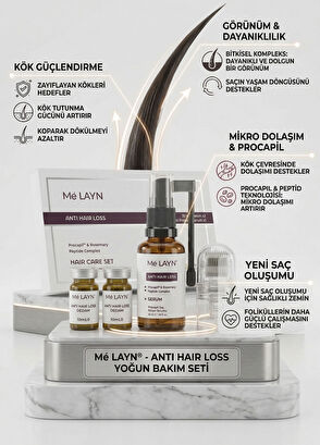 Melayn Hair Care Set Saç Dökülme Karşıtı Serum Seti - 7