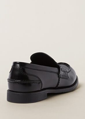 Miu Miu Fırçalanmış Deri Penny Makosen Ayakkabı  - 3