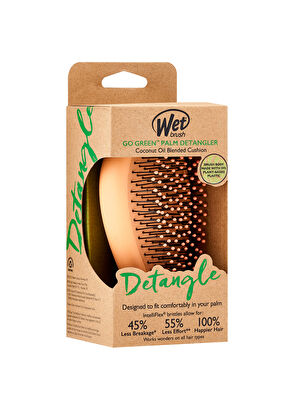 Wet Brush Go Green Palm Detangler Hindistan Cevizi Yağlı Saç Fırçası - 6