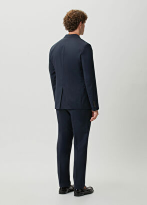 Beymen Club Navy Blue Classic Fine Wool Suit - 5