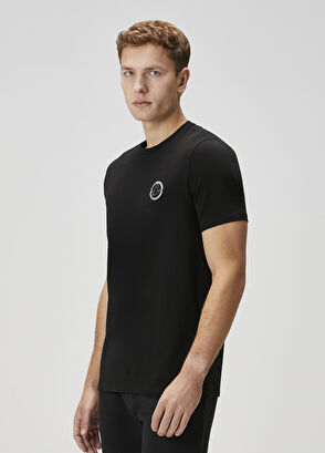 Beymen Club Black Logo Embroidered T-Shirt - 4