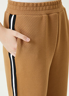 Beymen Club Camel Striped Tracksuit Pants - 4