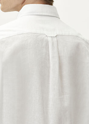 Beymen Club Comfort Fit White Linen Shirt - 7