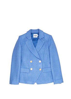 Beymen Club Blue Boucle Fabric Blazer - 8