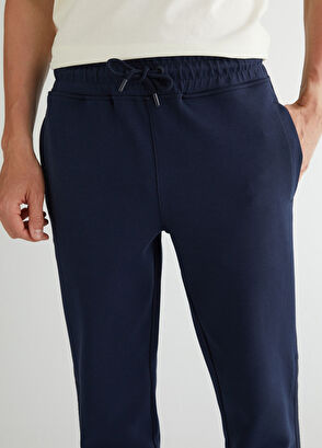 GANT Navy Blue Regular Fit Men's Sweatpants - 5