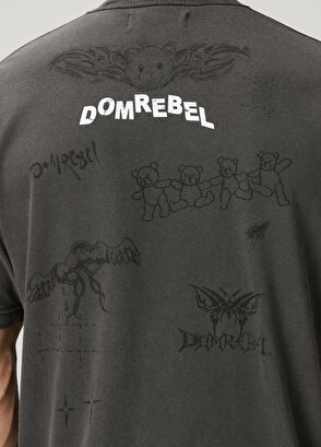Domrebel Snap Sketch Black Printed T-Shirt - 6