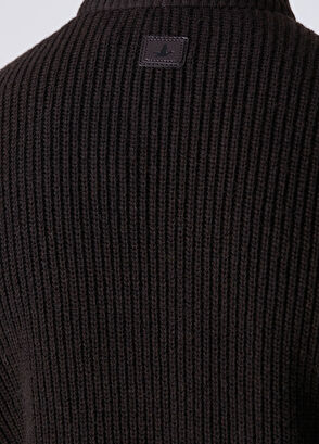 Beymen Club Dark Brown Knit Insert Suede Jacket - 9