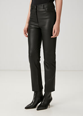 Beymen Club Black Leather Pants - 3