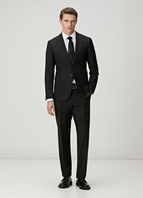 Beymen Club Siyah Yün Karışımlı Takım Elbise - 3