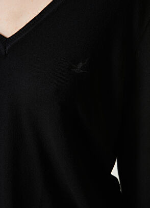 Beymen Club Black Logo Embroidered Knitwear - 5
