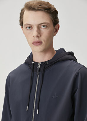 Beymen Club Lacivert Kapüşonlu Hırka - 8