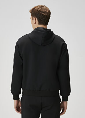 Beymen Club Siyah Kapüşonlu İnce Mont - 5