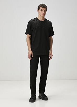 Beymen Club Relax Fit Siyah Logo Baskılı T-shirt - 3