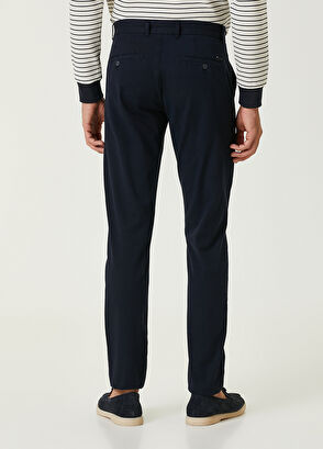 Beymen Club Slim Fit Navy Blue Twill Sport Pants - 3