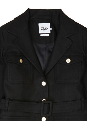 Beymen Club Black Belted Jacket At The Waist - 9