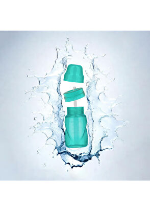 Mamajoo Yeşil Akıtmaz Antikolik 12 Ay+ Pipetli Alıştırma Bardağı 270 ml - 7