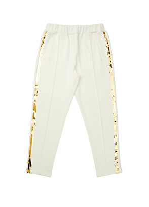 Beymen Club Beyaz Gold Varak Baskılı Eşofman Altı - 6