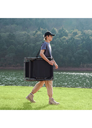 KingCamp Berlin Classic Comfort Lounge Gri 5 Kademeli Katlanır Kamp Şezlong - 8