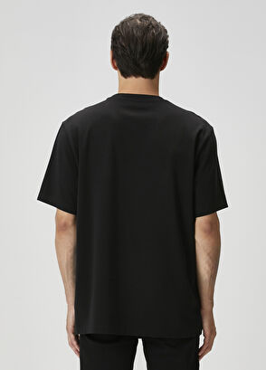 Beymen Club Relax Fit Siyah Logo Baskılı T-shirt - 5