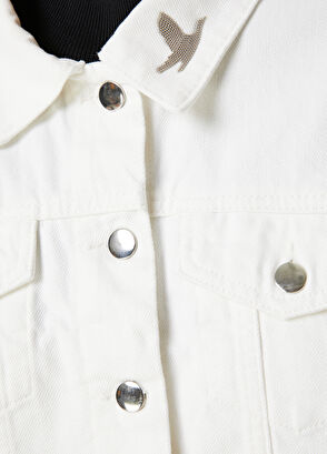 Beymen Club White Short Denim Jacket - 5