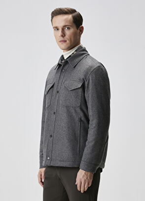 Beymen Club Grey Wool Outer Shirt - 4
