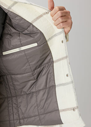 Beymen Club Ekru Ekose Desenli Dış Gömlek - 8