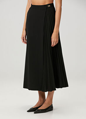 Sandro Black Midi Skirt - 3