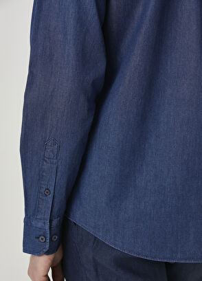 Beymen Club Regular Fit Navy Blue Denim Shirt - 7