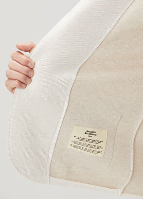 Maurizio Baldassari Brera White Jacquard Knit Jacket - 7