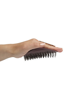 Manta Hair Original Burgundy Rose Gold Brush for Brittle Hair and Sensitive Scalp - 4