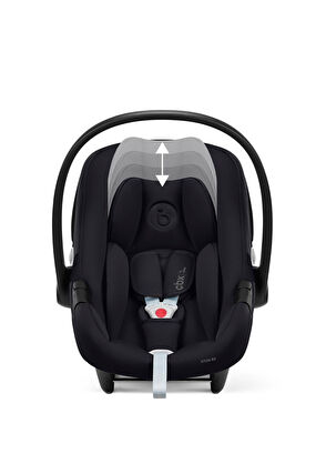 Cybex Eezy S 360 Twist+2 Black + Aton B2 Grey + Adaptör Bebek Arabası - 6