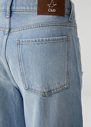 Beymen Club Slouchy Açık Mavi İşlemeli Jean Pantolon - 6