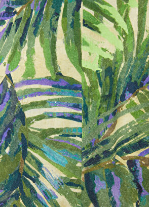 Beymen Club Green Palm Print Linen Top - 6
