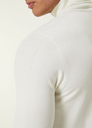 Beymen Club Ecru Turtleneck Basic Sweater - 6
