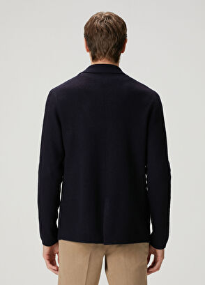 Paul Smith Lacivert Yün Ceket - 4