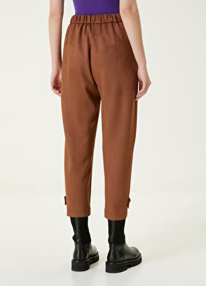Beymen Club Brown Suede Jogger Pants - 5