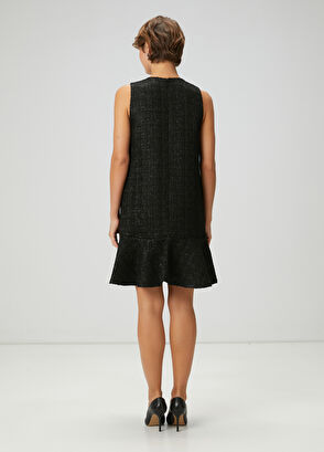 Beymen Club Black Mini Tweed Dress - 5