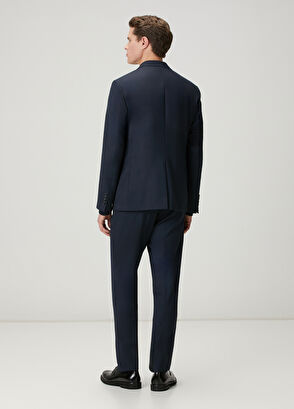 Beymen Club Lacivert İnce Yün Takım Elbise - 5