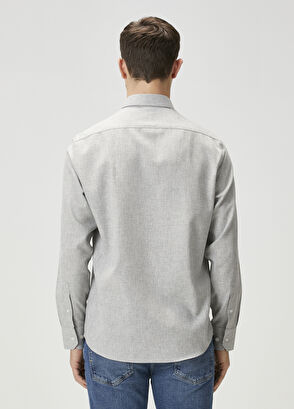 Beymen Club Comfort Fit Grey Shirt - 4