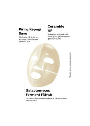 Dermal PDRN ve Pirinç Nemlendirici Pürüzsüzleştirici Eriyen Kore Yüz Maskesi Seti 34 gr - 8