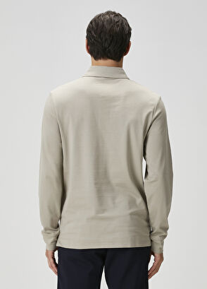 Beymen Club Slim Fit Bej Polo Yaka Sweatshirt - 5