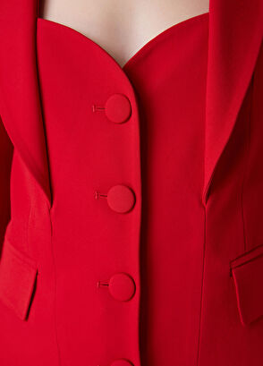 Beymen Club Red False Vest Detailed Evening Jacket - 7
