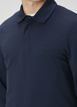 Beymen Club Slim Fit Dark Navy Blue Polo Neck Sweatshirt - 6