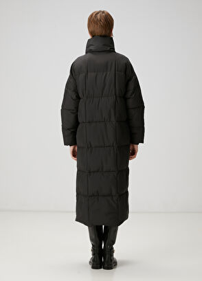 Beymen Club Black Quilted Long Coat - 5