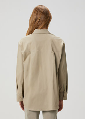 Beymen Club Koyu Bej Dış Gömlek - 6