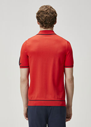 Beymen Club Red Goose Jacquard Polo Collar T-Shirt - 5